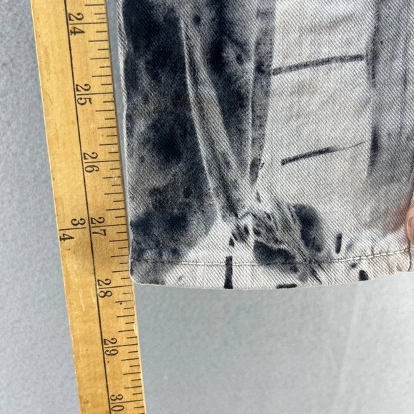 Siwy Jeans Women's Hannah Jeans Size 26 (2) Black Tie Dye Embossed Pockets - Picture 6 of 17